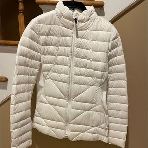 White north face winter jacket